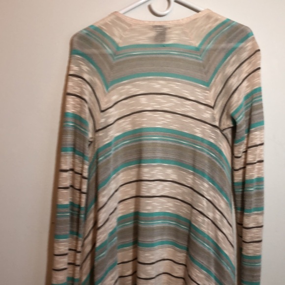 New Directions Fringed Cardigan; S - Picture 3 of 7